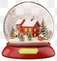 PNG Empty snow globe christmas village winter.