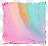 PNG Flat pastel paint brushstroke in square shape backgrounds painting art.