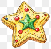 PNG An isolated Christmas butter jelly cookie with sugar icing christmas holiday festive.