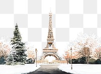 PNG Eiffel Tower tower illustration landmark.