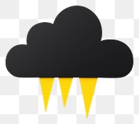 PNG Thunder yellow cloud logo. 