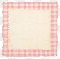 PNG Pink checkered ripped paper cushion linen home decor.