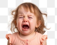 PNG Crying baby child cute. 