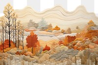 PNG Autumn landscape painting art.