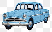 PNG Felt stickers of a single classic car transportation automobile vehicle.