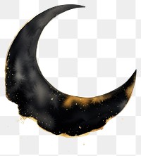 PNG Black color moon astronomy night white background.