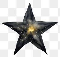 PNG Black color star astronomy yellow symbol.