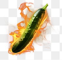 PNG Photo of cucumber flame fire vegetable.