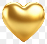 PNG Gold heart icon illustration accessories valentine's.