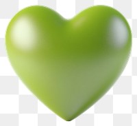 PNG Green heart icon illustration symbol 3d illustration.