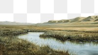 PNG Grass field borders inner mongolia illustration landscape outdoors.