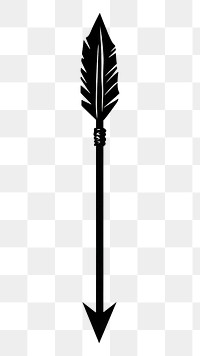 PNG Arrow minimalist vector black.