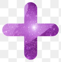 PNG Purple plus sign icon symbol cross 