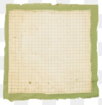 PNG Green grids ripped paper ephemera vintage texture stationery.