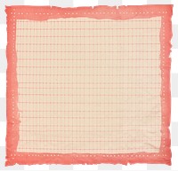 PNG Red grids ripped paper vintage style blackboard.