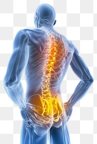 PNG Low back pain illustration medical anatomy.