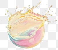 PNG Soap bubble splash shape illustration colors art.