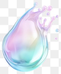 PNG Soap bubble splash shape pastel colors pastel colors.