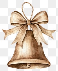 PNG Christmas bell illustration watercolor christmas.