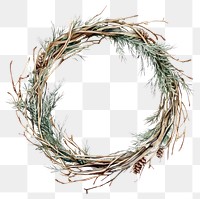 PNG Dry branchs Wreath wreath illustration branches.