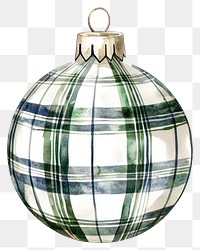 PNG White Ornament illustration watercolor christmas.