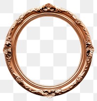 PNG Rose gold minimal frame vintage photo oval photography.