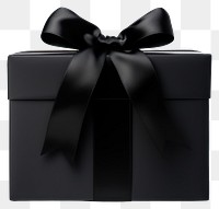 PNG Gift box minimalist ribbon black.