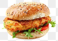 PNG Fish burger food delicious sandwich.