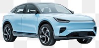 PNG Eco modern suv car automobile vehicle blue.