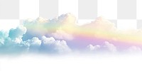 PNG Evening pastel sky rainbow clouds background.