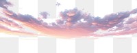 PNG Evening pastel sky clouds nature cloudscape.