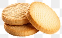 PNG Three round shortbread biscuits cookie food 