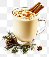 PNG Eggnog drink beverage winter.