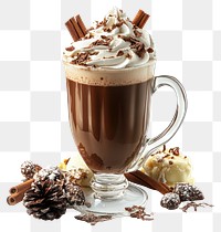 PNG Hot chocolate drink background beverage.