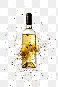 PNG Exploding bottle white wine explosion splash food.