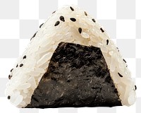 PNG Onigiri triangle onigiri sesame.