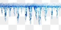 PNG Blue gradient icicle icicles winter ice.