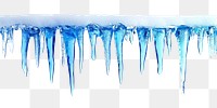 PNG Blue gradient transparent icicle icicles winter ice.