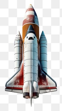 PNG Rocket aircraft vehicle white background. 