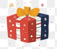 PNG A Christmas gift box illustration christmas christmas gift.