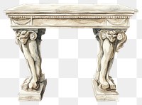 PNG An ancient greek table art furniture letterbox.