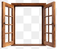 PNG Window wooden frame style.