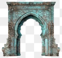 PNG Oriental arch architecture white background spirituality.