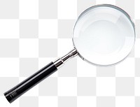 PNG Magnifying glass white background circle geometric shape. 