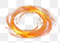 PNG Photo fire in spiral line burning pattern light.