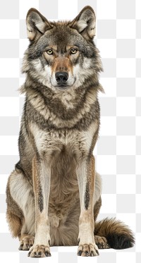 PNG Photo of grey wolf animal mammal canine.