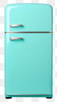 PNG Refrigerator appliance turquoise cupboard. 