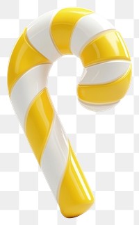 PNG Candy cane sweets yellow white.