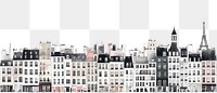 PNG Paris town building border buildings architecture illustration.