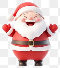 PNG A Happy Santa Claus laughing illustration christmas character.